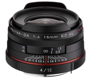 Pentax HD DA 15mm F4 ED AL Limited Black